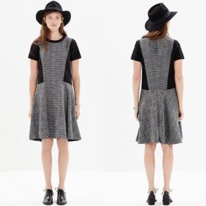 Madewell Texture Tribune Dress Grey & Black